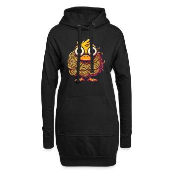 Mignon Halloween Canard Spaghetti Monstre Dessin Animé - Sweat-shirt à capuche long Femme - noir - Devant
