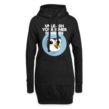 Unleash Your Inner Penguin - Pinguin lustig - Hoodie-Kleid - Schwarz - Vorne
