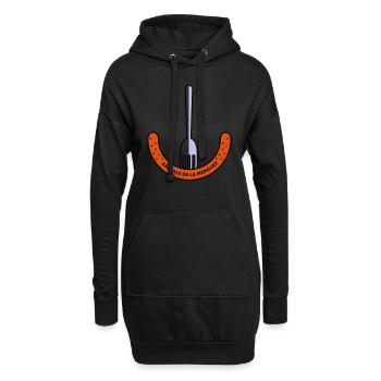 Amicale de la Merguez - Sweat-shirt à capuche long Femme - noir - Devant