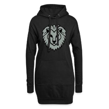 leon - Sweat-shirt à capuche long Femme - noir - Devant