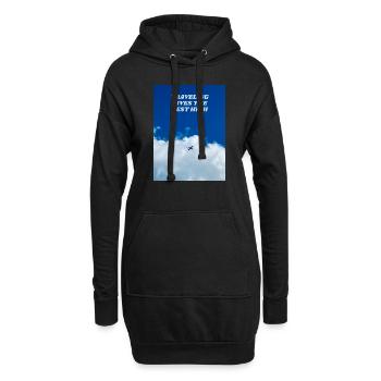 Les voyages sont les plus élevés. Passionné de voyages - Sweat-shirt à capuche long Femme - noir - Devant