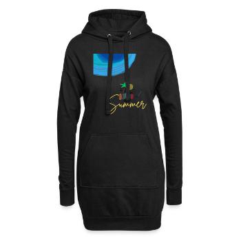 Hello Summer - Hoodie-Kleid - Schwarz - Vorne
