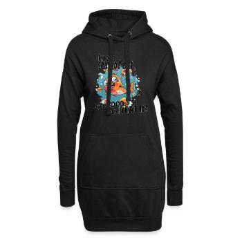 I’m on a seafood diet. I see food and I eat it - Sweat-shirt à capuche long Femme - noir - Devant