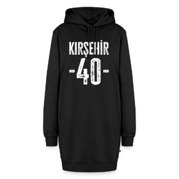 Fiers Turcs de Kırşehir – Numéro 40 - Sweat-shirt à capuche long Femme - noir - Devant
