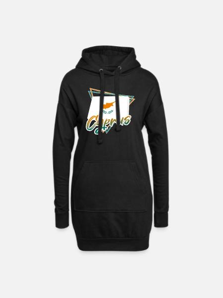 Chypre - Sweat-shirt à capuche long Femme - noir