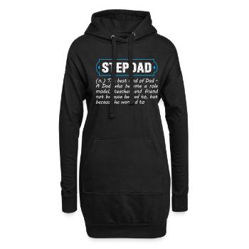 Stiefvater Definition Stiefvater von Kids Funny - Hoodie-Kleid - Schwarz - Vorne