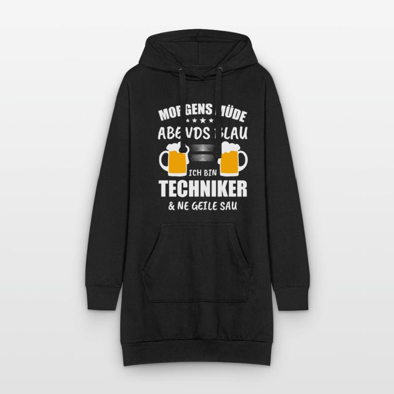 Techniker Computer Technik Geschenk Hoodie-Kleid