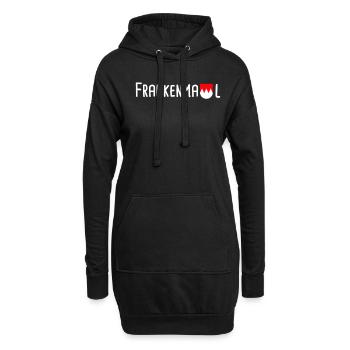 Franken Madl Franke Fränkisch Geschenk - Hoodie-Kleid - Schwarz - Vorne