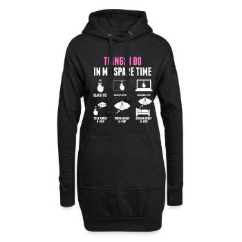 K-pop Merchandise Kpop Gift - Sweat-shirt à capuche long Femme - noir - Devant