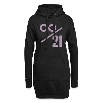 Bitcoin 21 Millionen Limit - Unendlich Wertvoll - Hoodie-Kleid - Schwarz - Vorne