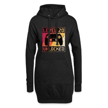 Gaming Gaming 20 Birthday Level 20 Unlocked - Hoodie Dress - black - Front