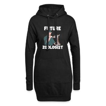 Zookeeper Zoo Futur Zoologiste - Sweat-shirt à capuche long Femme - noir - Devant