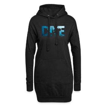 Apnea Diver Apnéiste Scuba Diver - Sweat-shirt à capuche long Femme - noir - Devant