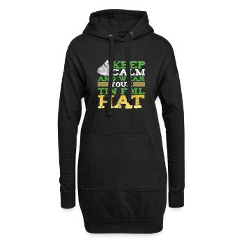Alien - Hoodie-Kleid - Schwarz - Vorne