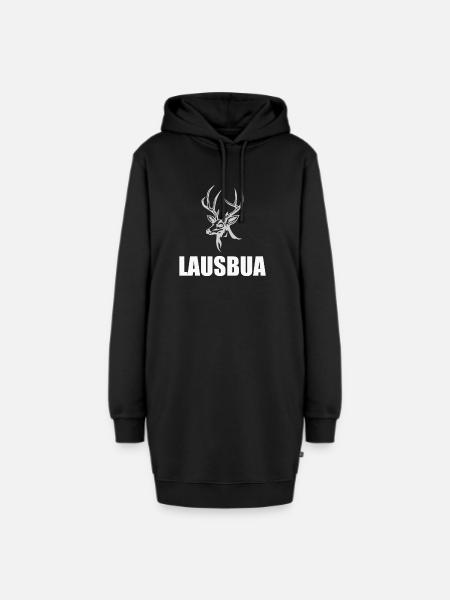 Lausbua Hirsch Lederhosen - Hoodie-Kleid - Schwarz