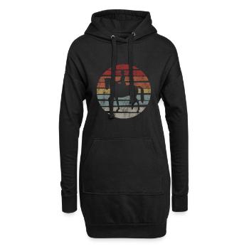 Dressur Dressurreiten Dressurreiter Reiten Pferd - Hoodie-Kleid - Schwarz - Vorne