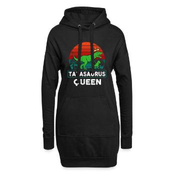 Tata Dinosaure Queen Future Tatie - Sweat-shirt à capuche long Femme - noir - Devant