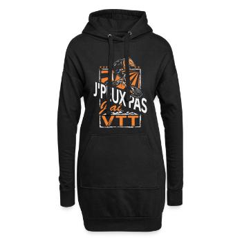 J'PEUX PAS , J'AI VTT V2 - Sweat-shirt à capuche long Femme - noir - Devant