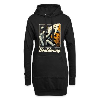 Astronaute de bloc Astronaute Astronaute Cadeau - Sweat-shirt à capuche long Femme - noir - Devant