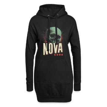 Nova Core Schädel - Hoodie-Kleid - Schwarz - Vorne