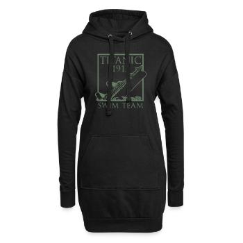 Titanic 1912 Swim Team Rettungsschwimmer - Hoodie-Kleid - Schwarz - Vorne