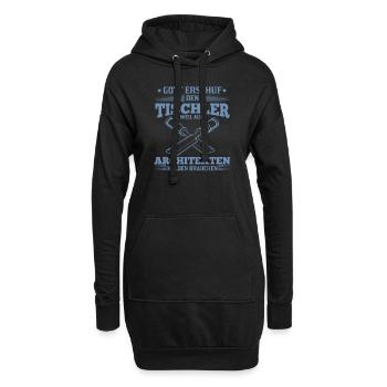 Tischler Gott erschuf Tischler Architekten auch - Hoodie-Kleid - Schwarz - Vorne