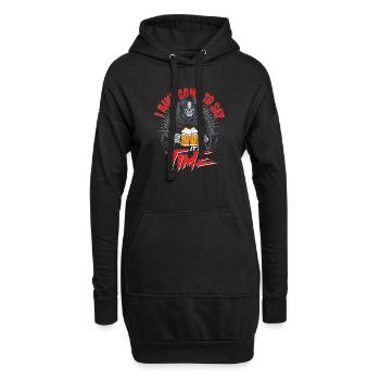 L’heure de la bière Grim Reaper est drôle - Sweat-shirt à capuche long Femme - noir - Devant