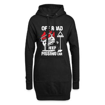 Jeep Hors-piste Pissing - Sweat-shirt à capuche long Femme - noir - Devant