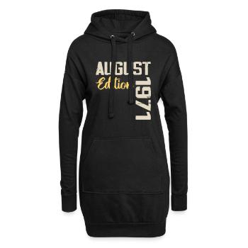 Anniversaire Août 1971 - Edition Limitée Août 1971 - Sweat-shirt à capuche long Femme - noir - Devant