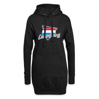 Luxembourg - Sweat-shirt à capuche long Femme - noir - Devant