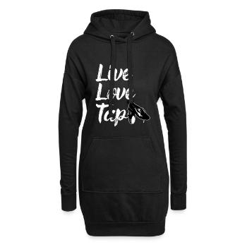 Tap Dancing - Live Love Tap - Sweat-shirt à capuche long Femme - noir - Devant