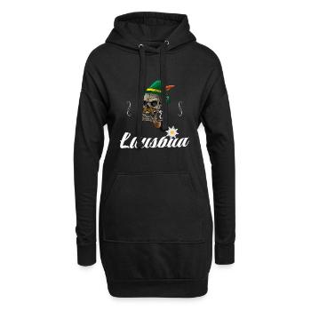 Lausbua Lederhosen - Hoodie-Kleid - Schwarz - Vorne