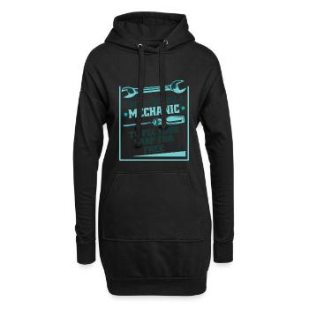 Mechanics Don't Fix For Free Bauarbeiter - Hoodie-Kleid - Schwarz - Vorne