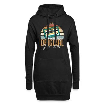 Original Juni 1976 geboren Jahrgang 1976 Retro - Hoodie-Kleid - Schwarz - Vorne