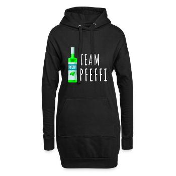 Pfefferminz Likör Pfeffi Vatertag Sauf - Hoodie-Kleid - Schwarz - Vorne