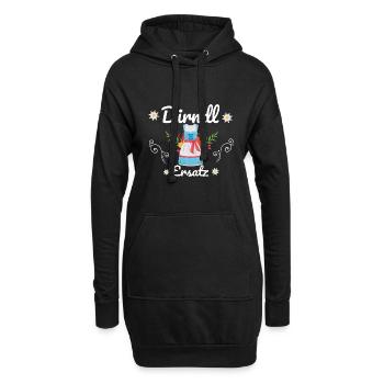 Dirndl Ersatz - Hoodie-Kleid - Schwarz - Vorne