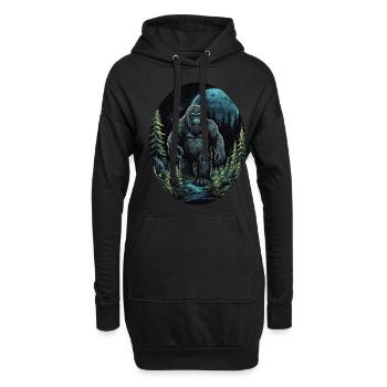 Bigfoot - Design de Sasquatch Mystique pour Naturlie - Sweat-shirt à capuche long Femme - noir - Devant