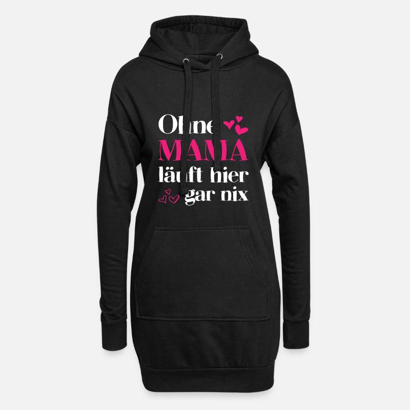 Mama Mutter Muttertag Muttertagsgeschenk Geschenk - Hoodie-Kleid - Schwarz