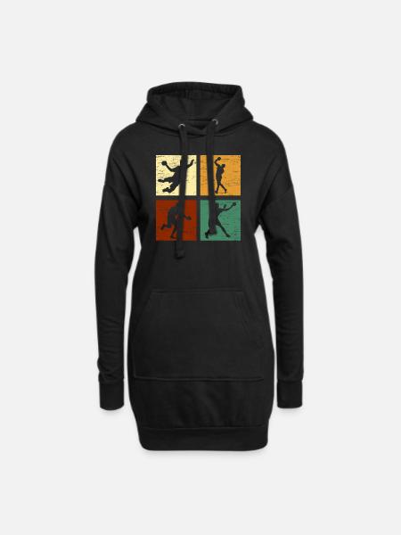 Handball Handball - Hoodie-Kleid - Schwarz