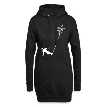 Snowboard - (19) - Sweat-shirt à capuche long Femme - noir - Devant