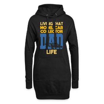 Living That Model Car Collector Dad Life Sammler - Hoodie-Kleid - Schwarz - Vorne
