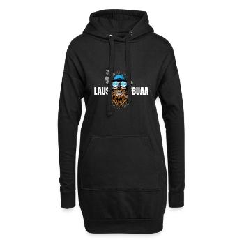 Lausbua Lederhosen - Hoodie-Kleid - Schwarz - Vorne