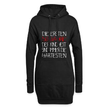 50 Jahre 50.Geburtstag - Hoodie-Kleid - Schwarz - Vorne