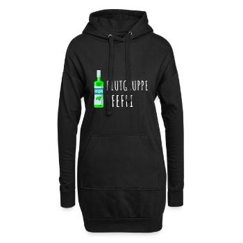 Pfefferminz Likör Pfeffi Vatertag Sauf - Hoodie-Kleid - Schwarz - Vorne