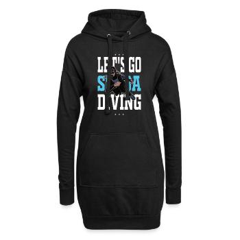 Allons faire de la plongée sous-marine cadeau plongée - Sweat-shirt à capuche long Femme - noir - Devant