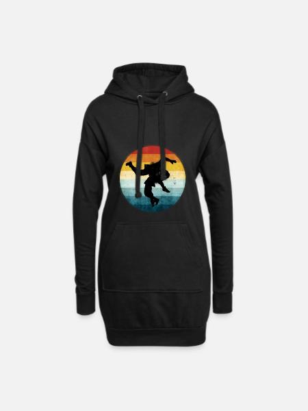 Ringen - Hoodie-Kleid - Schwarz