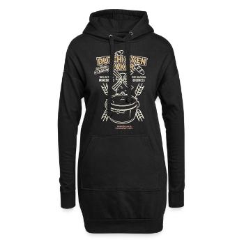 Dutch Oven Baker - Hoodie-Kleid - Schwarz - Vorne