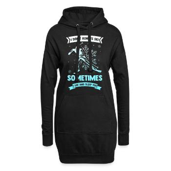 Apres Ski - Hoodie-Kleid - Schwarz - Vorne
