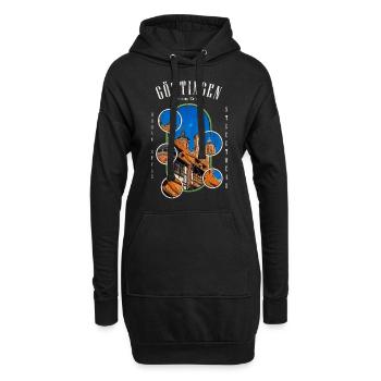 Göttingen Allemagne Ville Skyline Accueil Amour - Sweat-shirt à capuche long Femme - noir - Devant