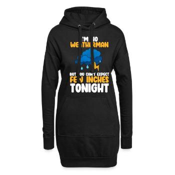Tornado - Hoodie-Kleid - Schwarz - Vorne